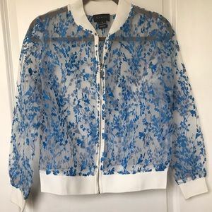 Embroidered bomber jacket